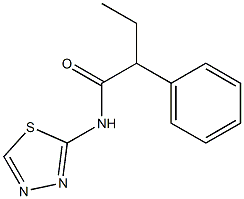 2-phenyl-N-(1,3,4-thiadiazol-2-yl)butanamide Struktur