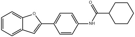 N-[4-(1-benzofuran-2-yl)phenyl]cyclohexanecarboxamide Struktur