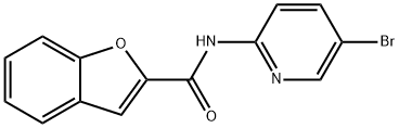 N-(5-bromopyridin-2-yl)-1-benzofuran-2-carboxamide Struktur