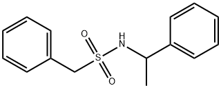 1-phenyl-N-(1-phenylethyl)methanesulfonamide Struktur