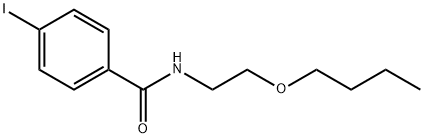 N-(2-butoxyethyl)-4-iodobenzamide Struktur