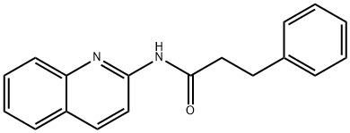 3-phenyl-N-quinolin-2-ylpropanamide Struktur