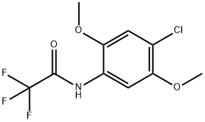 N-(4-chloro-2,5-dimethoxyphenyl)-2,2,2-trifluoroacetamide Struktur