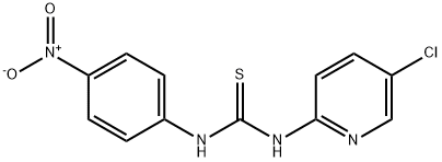 1-(5-chloropyridin-2-yl)-3-(4-nitrophenyl)thiourea Struktur