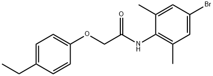 N-(4-bromo-2,6-dimethylphenyl)-2-(4-ethylphenoxy)acetamide Struktur