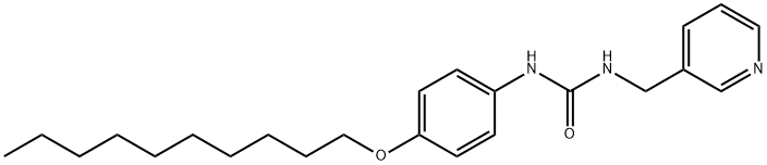 1-(4-decoxyphenyl)-3-(pyridin-3-ylmethyl)urea Struktur