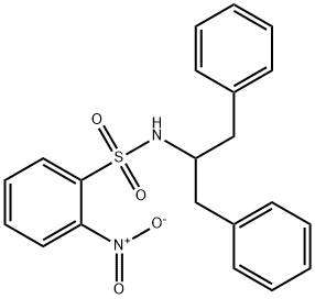 N-(1,3-diphenylpropan-2-yl)-2-nitrobenzenesulfonamide Struktur