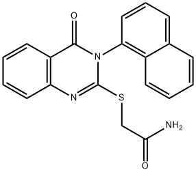 2-(3-naphthalen-1-yl-4-oxoquinazolin-2-yl)sulfanylacetamide Struktur