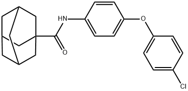 N-[4-(4-chlorophenoxy)phenyl]adamantane-1-carboxamide Struktur