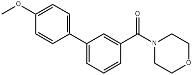 [3-(4-methoxyphenyl)phenyl]-morpholin-4-ylmethanone Struktur