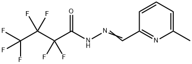 2,2,3,3,4,4,4-heptafluoro-N-[(E)-(6-methylpyridin-2-yl)methylideneamino]butanamide Struktur