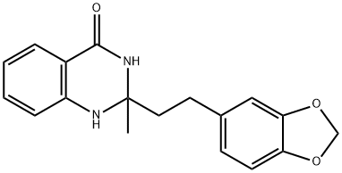 2-[2-(1,3-benzodioxol-5-yl)ethyl]-2-methyl-1,3-dihydroquinazolin-4-one Struktur