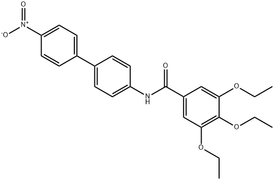 3,4,5-triethoxy-N-[4-(4-nitrophenyl)phenyl]benzamide Struktur