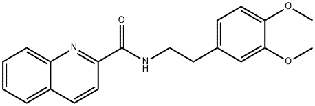 N-[2-(3,4-dimethoxyphenyl)ethyl]quinoline-2-carboxamide Struktur