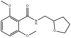 2,6-dimethoxy-N-(oxolan-2-ylmethyl)benzamide Struktur