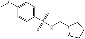 4-methoxy-N-(oxolan-2-ylmethyl)benzenesulfonamide Struktur