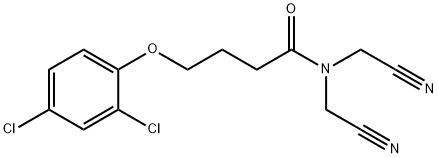 N,N-bis(cyanomethyl)-4-(2,4-dichlorophenoxy)butanamide Struktur