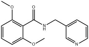 2,6-dimethoxy-N-(pyridin-3-ylmethyl)benzamide Struktur