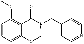 2,6-dimethoxy-N-(pyridin-4-ylmethyl)benzamide Struktur