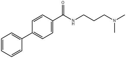 N-[3-(dimethylamino)propyl]-4-phenylbenzamide Struktur