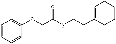 N-[2-(cyclohexen-1-yl)ethyl]-2-phenoxyacetamide Struktur