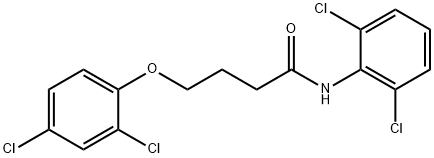 4-(2,4-dichlorophenoxy)-N-(2,6-dichlorophenyl)butanamide Struktur