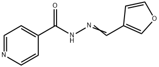 N-[(E)-furan-3-ylmethylideneamino]pyridine-4-carboxamide Struktur