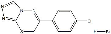 6-(4-chlorophenyl)-7H-[1,2,4]triazolo[3,4-b][1,3,4]thiadiazine hydrobromide Struktur