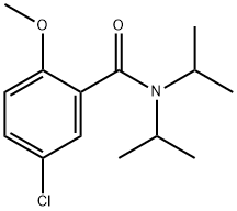 5-chloro-2-methoxy-N,N-di(propan-2-yl)benzamide Struktur