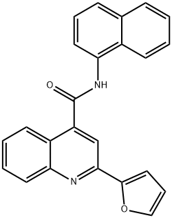 2-(furan-2-yl)-N-naphthalen-1-ylquinoline-4-carboxamide Struktur