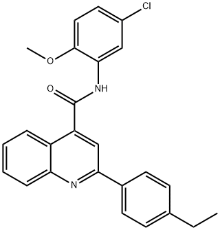 N-(5-chloro-2-methoxyphenyl)-2-(4-ethylphenyl)quinoline-4-carboxamide Struktur