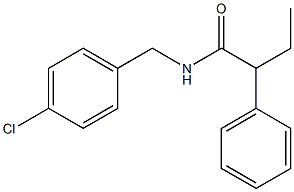 N-[(4-chlorophenyl)methyl]-2-phenylbutanamide Struktur