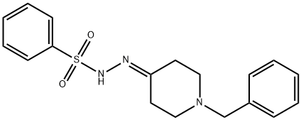 N-[(1-benzylpiperidin-4-ylidene)amino]benzenesulfonamide Structure