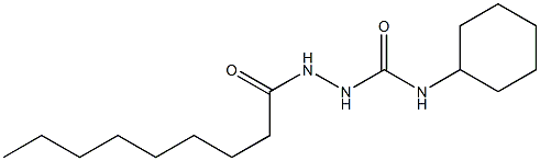 1-cyclohexyl-3-(nonanoylamino)urea Struktur