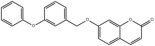 7-[(3-phenoxyphenyl)methoxy]chromen-2-one Struktur