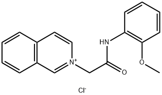 2-isoquinolin-2-ium-2-yl-N-(2-methoxyphenyl)acetamide chloride Struktur