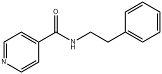 N-(2-phenylethyl)pyridine-4-carboxamide Struktur