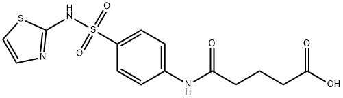 5-oxo-5-[4-(1,3-thiazol-2-ylsulfamoyl)anilino]pentanoic acid Struktur