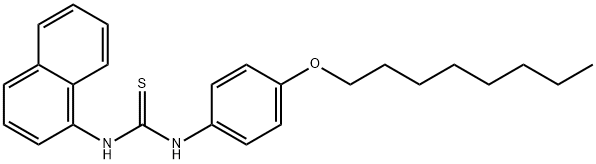 1-naphthalen-1-yl-3-(4-octoxyphenyl)thiourea Struktur