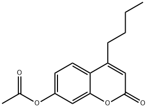 (4-butyl-2-oxochromen-7-yl) acetate Struktur