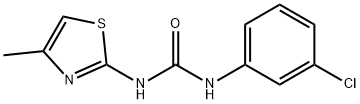 1-(3-chlorophenyl)-3-(4-methyl-1,3-thiazol-2-yl)urea Struktur