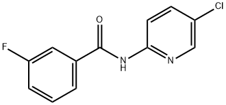 N-(5-chloropyridin-2-yl)-3-fluorobenzamide Struktur