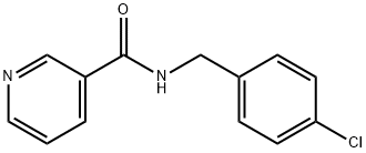 N-[(4-chlorophenyl)methyl]pyridine-3-carboxamide Struktur