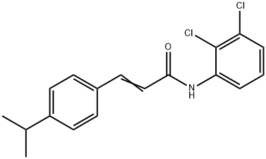 (E)-N-(2,3-dichlorophenyl)-3-(4-propan-2-ylphenyl)prop-2-enamide Struktur