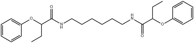 2-phenoxy-N-[6-(2-phenoxybutanoylamino)hexyl]butanamide Struktur