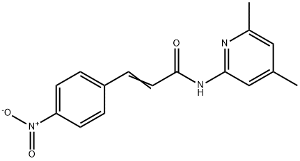 (E)-N-(4,6-dimethylpyridin-2-yl)-3-(4-nitrophenyl)prop-2-enamide Struktur