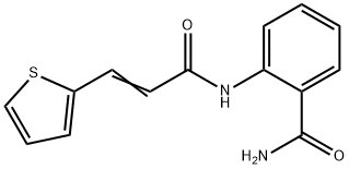 2-[[(E)-3-thiophen-2-ylprop-2-enoyl]amino]benzamide Struktur