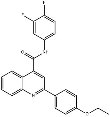 N-(3,4-difluorophenyl)-2-(4-ethoxyphenyl)quinoline-4-carboxamide Struktur