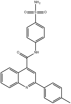 2-(4-methylphenyl)-N-(4-sulfamoylphenyl)quinoline-4-carboxamide Struktur