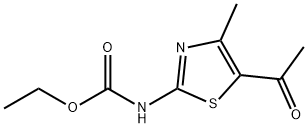 ethyl N-(5-acetyl-4-methyl-1,3-thiazol-2-yl)carbamate Struktur